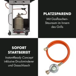 Gazooka 2.0T Gas BBQ Grill 2x3kW Brenner Edelstahl 15 Gazooka 2.0T Gas BBQ Grill 2x3kW Brenner Edelstahl -Outdoor Grills Store 10033532 de 0005 logo