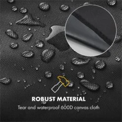 Gazooka 2.0T Wetterschutzhaube 600D Canvas 30/70% PE/PVC Schwarz -Outdoor Grills Store 10033535 yy 0005 logo Klarstein Gazooka Wetterschutzhaube schwarz