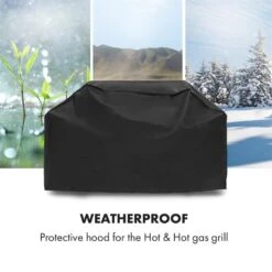 Hot & Hot Wetterschutzhaube 600D Canvas 30/70% PE/PVC Schwarz -Outdoor Grills Store 10033537 yy 0003 logo Klarstein Hot and Hot Wetterschutzhaube schwarz