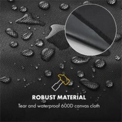 Hot & Hot Wetterschutzhaube 600D Canvas 30/70% PE/PVC Schwarz -Outdoor Grills Store 10033537 yy 0005 logo Klarstein Hot and Hot Wetterschutzhaube schwarz