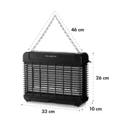 Mosquito Ex 5500 13W 150m² LEDs Auffangschale Kette Schwarz -Outdoor Grills Store 10033561 yy 0010 logo Waldbeck Mosquito Ex 5500 Insektenvernichter 150m
