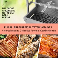 Sauenland Pro Spanferkelgrill Drehspieß 13W 4 Rollen Edelstahl -Outdoor Grills Store 10033566 de 0004 usp