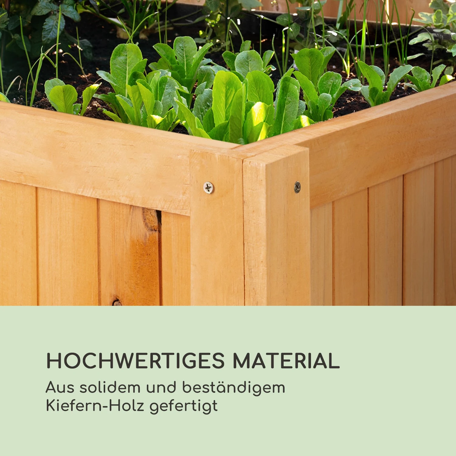 Altiplano Cubic Hochbeet 150 X 100 X 50 Kiefer Gartenvlies ErgoGrow 6 Altiplano Cubic Hochbeet 150 X 100 X 50 Kiefer Gartenvlies ErgoGrow – Bild 6