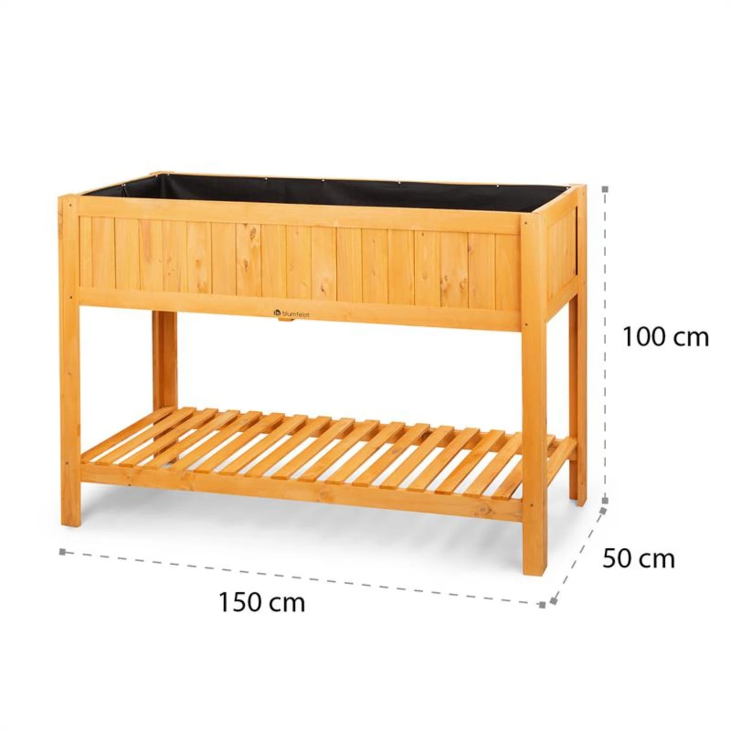 Altiplano Cubic Hochbeet 150 X 100 X 50 Kiefer Gartenvlies ErgoGrow 9 Altiplano Cubic Hochbeet 150 X 100 X 50 Kiefer Gartenvlies ErgoGrow – Bild 9