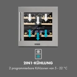 Vinsider 36 Weinkühlschrank 2 Kühlzonen 5-22°C 85l Edelstahl -Outdoor Grills Store 10033682 de 0003 logo