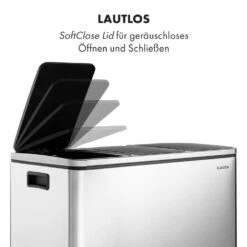 Grandmaster Trash Treteimer 54l / 3x18L Geräuschlos PP Edelstahl 8 Grandmaster Trash Treteimer 54l / 3x18L Geräuschlos PP Edelstahl -Outdoor Grills Store 10033726 de 0003 logo