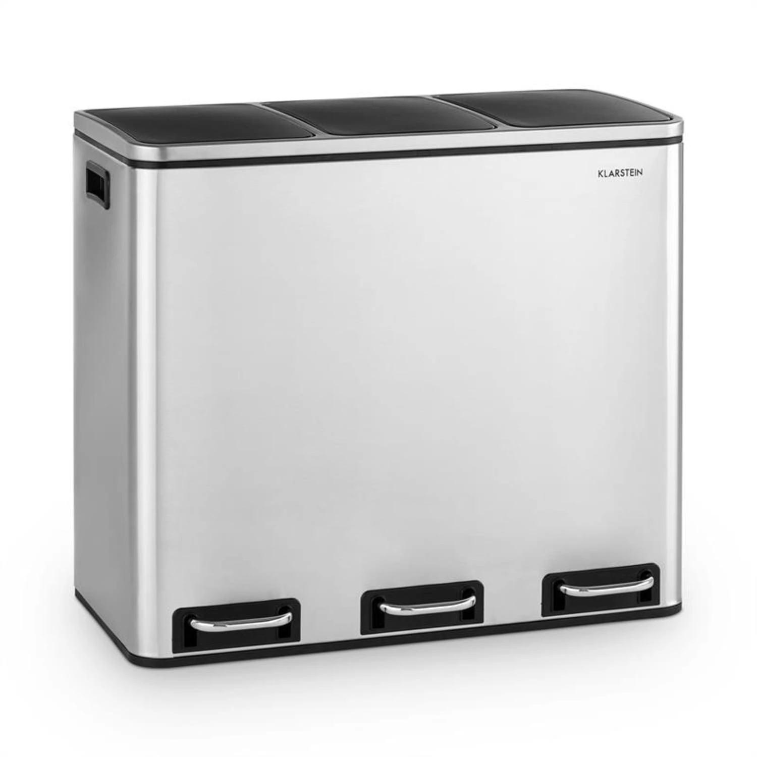 Grandmaster Trash Treteimer 54l / 3x18L Geräuschlos PP Edelstahl 1 Grandmaster Trash Treteimer 54l / 3x18L Geräuschlos PP Edelstahl