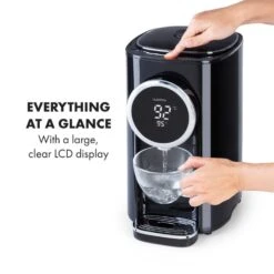 Hot Spring Plus Heißwasserspender 5l Edelstahl-Wassertank 45-95 °C -Outdoor Grills Store 10033753 yy 0004 logo Klarstein Hot Spring Heisswasserspender schwarz