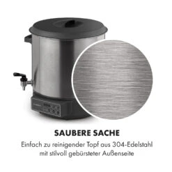 Lady Marmalade Einkochautomat Getränkespender 27L 100°C 12h Edelstahl 15 Lady Marmalade Einkochautomat Getränkespender 27L 100°C 12h Edelstahl -Outdoor Grills Store 10033825 de 0006 logo