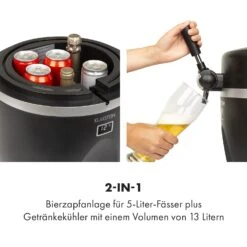 Tap2Go Mobile 2-in1 Bierzapfanlage Mit Getränkekühler 5l/13l Schwarz -Outdoor Grills Store 10034006 de 0003 logo