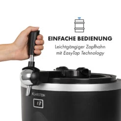 Tap2Go Mobile 2-in1 Bierzapfanlage Mit Getränkekühler 5l/13l Schwarz -Outdoor Grills Store 10034006 de 0007 logo