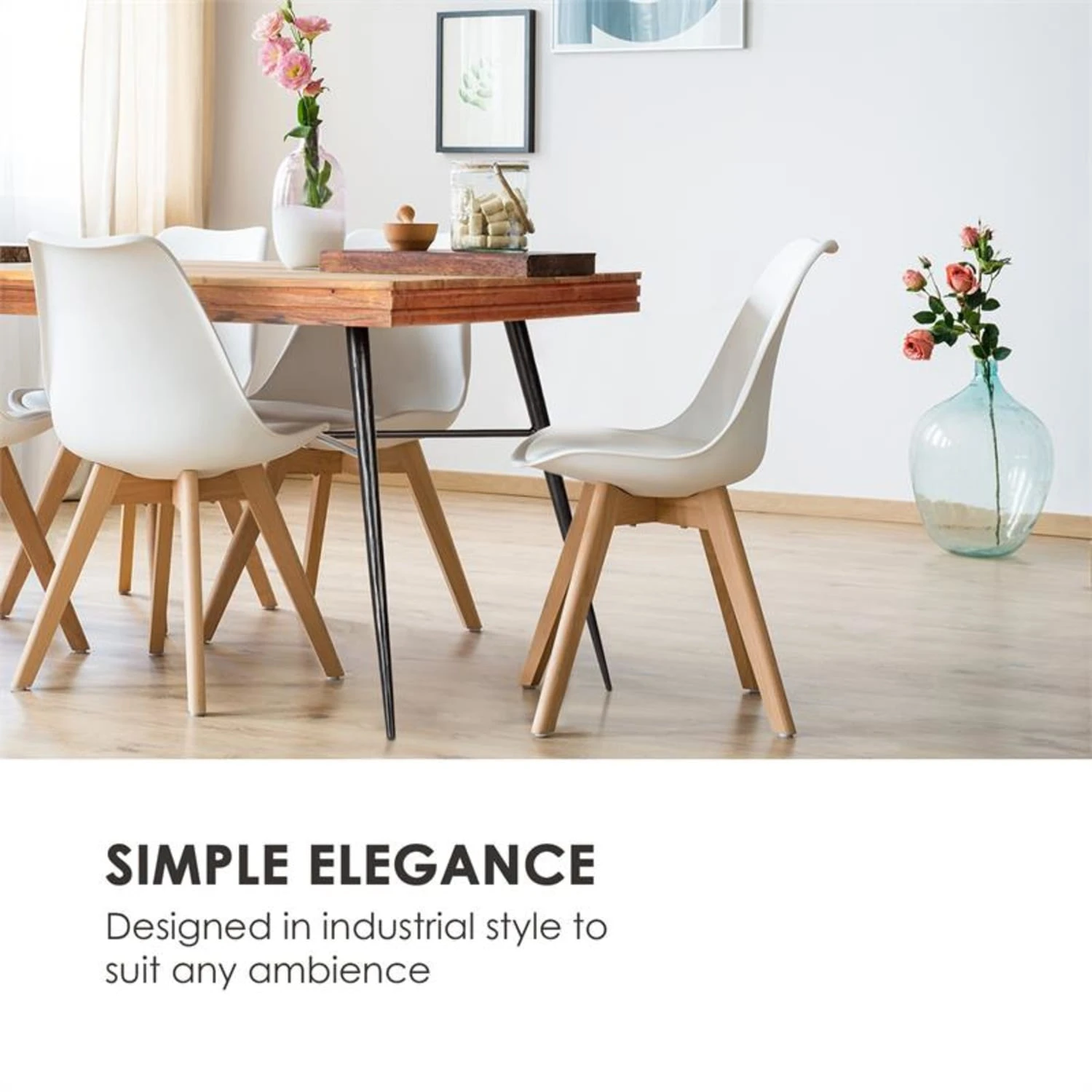 Vantor Esstisch Akazienholz Eisengestell 175 X 78 X 80 Cm Holz 4 Vantor Esstisch Akazienholz Eisengestell 175 X 78 X 80 Cm Holz – Bild 4