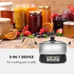 Jam Session Marmeladen- Und Geleekocher 1000W 2 Automatikprogramme -Outdoor Grills Store 10034109 yy 0003 logo Klarstein Jam Session Marmeladen und Geleekocher