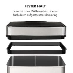 Touchless Müllsammler Sensor 72L 4 Behälter ABS PP Edelstahl Gebürstet -Outdoor Grills Store 10034128 de 0010 logo