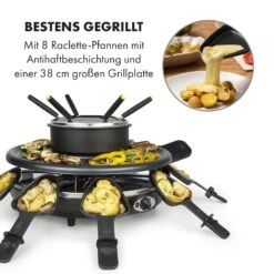 Fonduelette Raclette Und Fondue 1350W 1 Liter 38 Cm Ø Für 8 Personen 9 Fonduelette Raclette Und Fondue 1350W 1 Liter 38 Cm Ø Für 8 Personen -Outdoor Grills Store 10034138 de 0003 logo