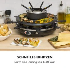 Fonduelette Raclette Und Fondue 1350W 1 Liter 38 Cm Ø Für 8 Personen 11 Fonduelette Raclette Und Fondue 1350W 1 Liter 38 Cm Ø Für 8 Personen -Outdoor Grills Store 10034138 de 0005 logo