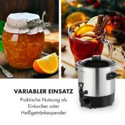 Biggie Eco Einkochautomat & Getränkespender 1000W 30-100°C Zapfhahn 9l -Outdoor Grills Store 10034147 de 0005 logo