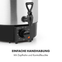 Biggie Eco Einkochautomat & Getränkespender 1000W 30-100°C Zapfhahn 9l -Outdoor Grills Store 10034147 de 0006 logo