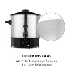 Biggie Eco Einkochautomat & Getränkespender 1000W 30-100°C Zapfhahn 9l -Outdoor Grills Store 10034147 de 0007 logo