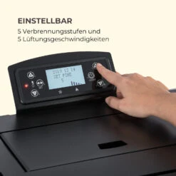 Energiewende Pelletofen 5/10 KW 5 Stufen Timer 18kg 250m³ Fernbedienung Schwarz 16 Energiewende Pelletofen 5/10 KW 5 Stufen Timer 18kg 250m³ Fernbedienung Schwarz -Outdoor Grills Store 10034153 de 0007 logo