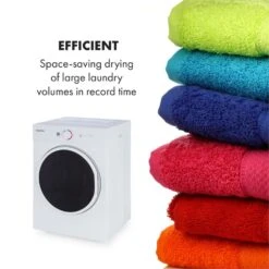 Jet Set Mini-Wäschetrockner Ablufttrockner 1020W EEK C 3kg 50cm Weiß -Outdoor Grills Store 10034158 yy 0005 logo Klarstein Jet Set Waeschetrockner weiss