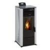 Energiewende Pelletofen 5/10 KW 5 Stufen Timer 18kg 250m³ Fernbedienung Grau