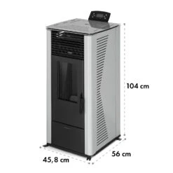 Energiewende Pelletofen 5/10 KW 5 Stufen Timer 18kg 250m³ Fernbedienung Grau -Outdoor Grills Store 10034181 yy 0009 logo