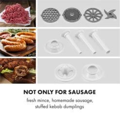 Kraftprotz Elektrischer Fleischwolf 700 W Kupfermotor Edelstahl -Outdoor Grills Store 10034215 yy 0003 logo Klarstein Kraftprotz elektrischer Fleischwolf weiss