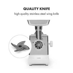 Kraftprotz Elektrischer Fleischwolf 700 W Kupfermotor Edelstahl -Outdoor Grills Store 10034215 yy 0004 logo Klarstein Kraftprotz elektrischer Fleischwolf weiss