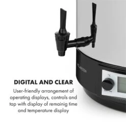 KonfiStar 60 Digital Einkocher Getränkespender 2500W 60L 100°C 180min 12 KonfiStar 60 Digital Einkocher Getränkespender 2500W 60L 100°C 180min -Outdoor Grills Store 10034241 yy 0006 logo Digital Food Preserver 60L