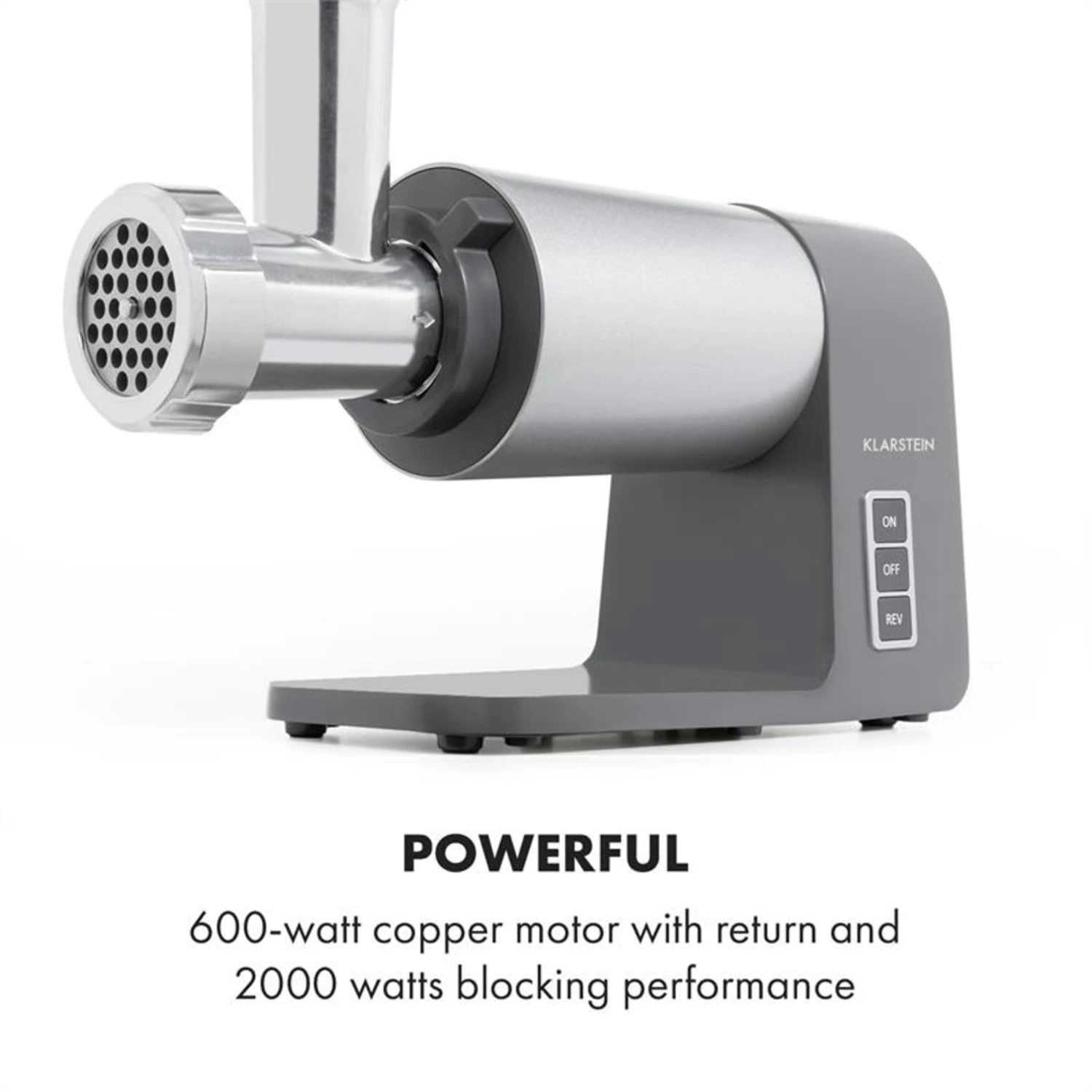 Mett Max Elektrischer Fleischwolf 600W Kupfermotor Aluminium 7 Mett Max Elektrischer Fleischwolf 600W Kupfermotor Aluminium – Bild 7