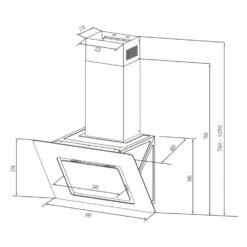 Sofia 90 Dunstabzugshaube Kopffrei 300 M³/h Touch-Control Glasfront -Outdoor Grills Store 10034261 yy 0010 logo Klarstein Sofia 90 Dunstabzugshaube 90cm weiss