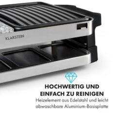 Sirloin Raclette 1500W Aluminium / Stein 8 Personen Kontroll-LED -Outdoor Grills Store 10034275 de 0003 logo