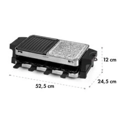 Sirloin Raclette 1500W Aluminium / Stein 8 Personen Kontroll-LED -Outdoor Grills Store 10034275 yy 0008 logo Klarstein Sirloin Raclette 1500W