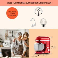 Bella Elegance Küchenmaschine 2000 W 2,7 PS 5,2 Ltr Edelstahl BPA-frei 11 Bella Elegance Küchenmaschine 2000 W 2,7 PS 5,2 Ltr Edelstahl BPA-frei -Outdoor Grills Store 10034364 de 0005 usp