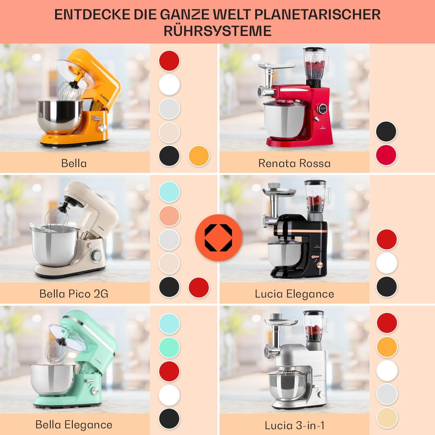 Bella Elegance Küchenmaschine 2000 W 2,7 PS 5,2 Ltr Edelstahl BPA-frei 7 Bella Elegance Küchenmaschine 2000 W 2,7 PS 5,2 Ltr Edelstahl BPA-frei – Bild 7