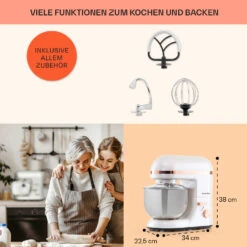 Bella Elegance Küchenmaschine 2000W/2,7PS/5,2 Ltr Edelstahl BPA-frei -Outdoor Grills Store 10034365 de 0005 usp