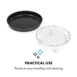 AeroVital Cube Chef Pizzateller Hoher Grilleinsatz Zubehör Edelstahl -Outdoor Grills Store 10034411 yy 0005 logo Klarstein AeroVital Cube Chef Pizzateller