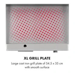 Grillmeile 3000G Elektrogrill 3000W Grillplatte 54,5x35cm Glatt 10 Grillmeile 3000G Elektrogrill 3000W Grillplatte 54,5x35cm Glatt -Outdoor Grills Store 10034447 yy 0004 logo Klarstein Grillmeile 3000G Pro Elektrogrill glatt