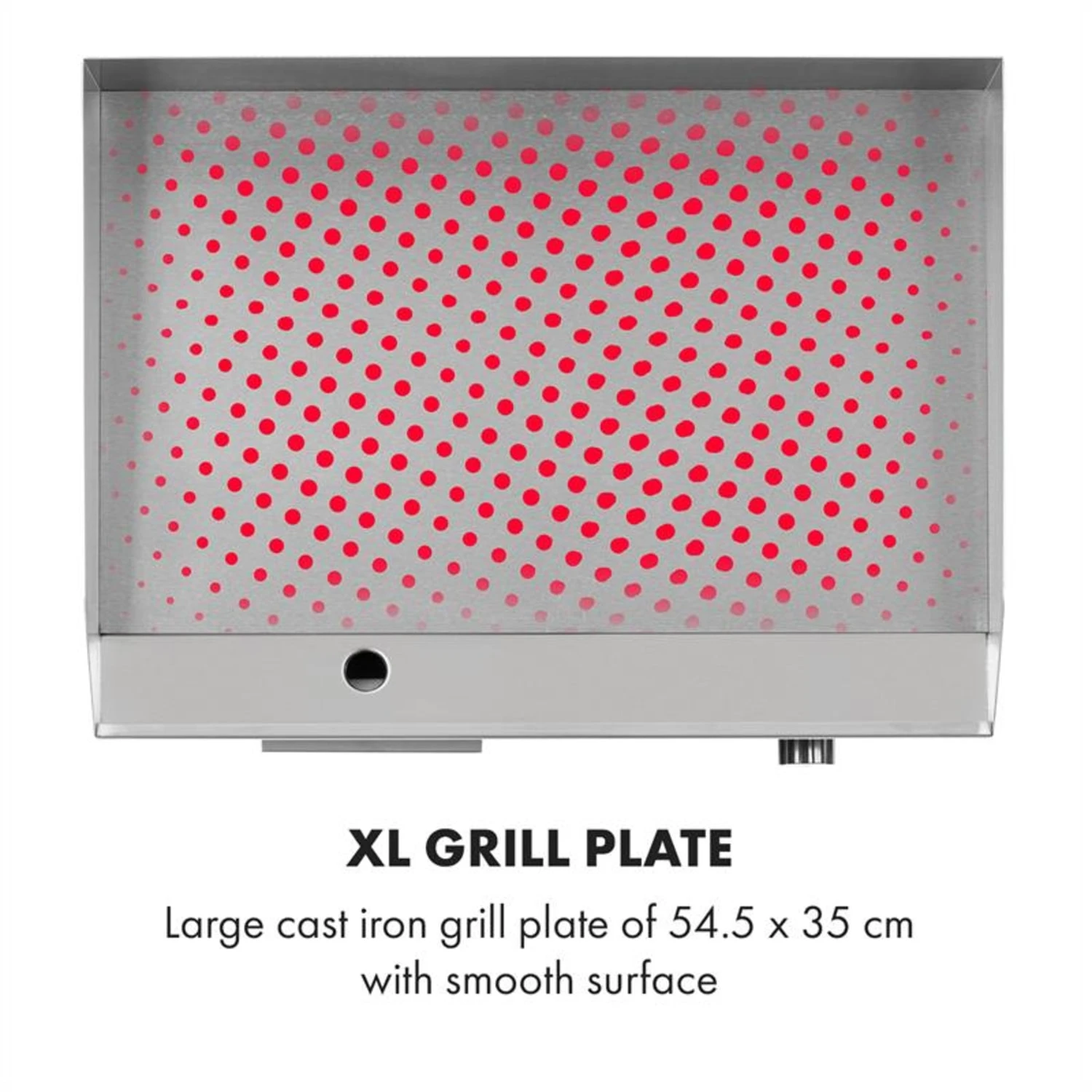 Grillmeile 3000G Elektrogrill 3000W Grillplatte 54,5x35cm Glatt 3 Grillmeile 3000G Elektrogrill 3000W Grillplatte 54,5x35cm Glatt – Bild 3