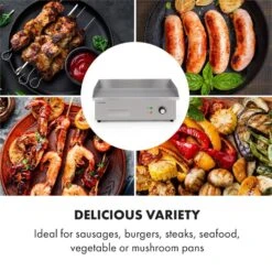 Grillmeile 3000G Elektrogrill 3000W Grillplatte 54,5x35cm Glatt 11 Grillmeile 3000G Elektrogrill 3000W Grillplatte 54,5x35cm Glatt -Outdoor Grills Store 10034447 yy 0005 logo Klarstein Grillmeile 3000G Pro Elektrogrill glatt