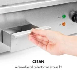 Grillmeile 3000R Elektrogrill 3000W Platte 54,5x35cm Geriffelt -Outdoor Grills Store 10034449 yy 0007 logo Klarstein Grillmeile 3000R Pro Grill geriffelt