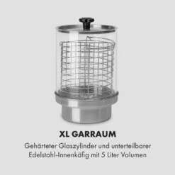 Wurstfabrik 450 Hot Dog Maker 450W 5L 30-100°C Glas Edelstahl 12 Wurstfabrik 450 Hot Dog Maker 450W 5L 30-100°C Glas Edelstahl -Outdoor Grills Store 10034450 de 0004 logo