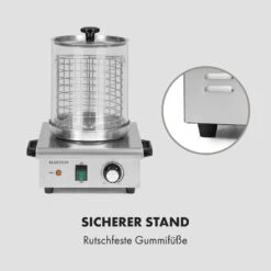 Wurstfabrik 450 Hot Dog Maker 450W 5L 30-100°C Glas Edelstahl 15 Wurstfabrik 450 Hot Dog Maker 450W 5L 30-100°C Glas Edelstahl -Outdoor Grills Store 10034450 de 0007 logo