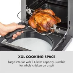 AeroVital Easy Touch Heißluftfritteuse 1700W 14l Timer 16 Programme Schwarz -Outdoor Grills Store 10034452 yy 0004 logo Klarstein AeroVital easy touch Fritteuse schwarz