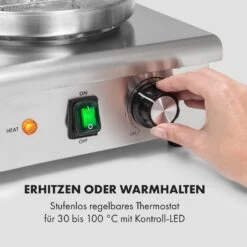 Wurstfabrik 600 Hot Dog Maker 600W 3 Spieße 5L 30-100°C Glas Edelstahl 12 Wurstfabrik 600 Hot Dog Maker 600W 3 Spieße 5L 30-100°C Glas Edelstahl -Outdoor Grills Store 10034454 de 0003 logo