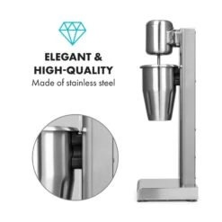 Kraftpaket Milchshake-Mixer Proteinshake 80W Edelstahl Silber -Outdoor Grills Store 10034456 yy 0007 logo Klarstein Kraftpaket Pro Milchshake Mixer 80W