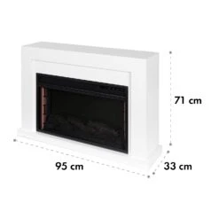 Blanca Elektrischer Kamin 1000/2000W LED 10-30 °C Wochentimer -Outdoor Grills Store 10034487 yy 0009 dimensions