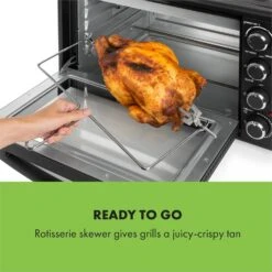 Masterchef 45 Mini-Backofen 45l 2000W 100-230 °C Timer Schwarz -Outdoor Grills Store 10034496 yy 0006 logo Klarstein Masterchef 45 Mini Backofen 45l schwarz