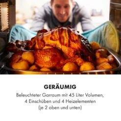 Masterchef 45 Mini-Backofen 45l 2000W 100-230 °C Timer Silber 12 Masterchef 45 Mini-Backofen 45l 2000W 100-230 °C Timer Silber -Outdoor Grills Store 10034497 de 0004 logo